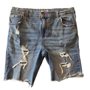 Wonder Nation size 14 husky boys distressed cut off shorts